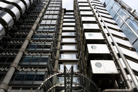 Exterior view, Lloyds Administration, London, England, United Kingdom, Europe Modern high-rise