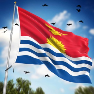 Flag of Kiribati, This is a computer generated and 3d rendered image