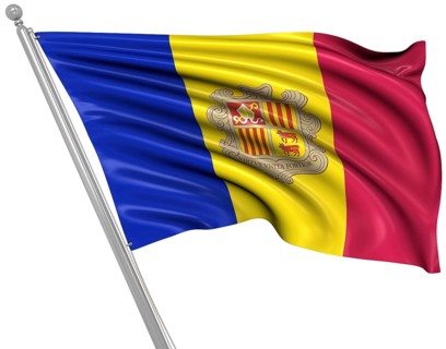 Flag of Andorra, This is a computer generated and 3d rendered picture