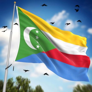 Flag of the Comoros, This is a computer generated and 3d rendered image