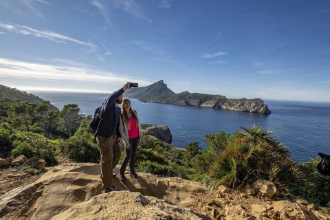 La Trapa trail and Dragonera islet, Andratx, Mallorca, Balearic Islands, Spain, Europe