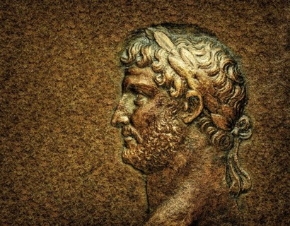 Hadrian or Publius Aelius Hadrianus Augustus, 76 - 138, Roman emperor, digitally edited