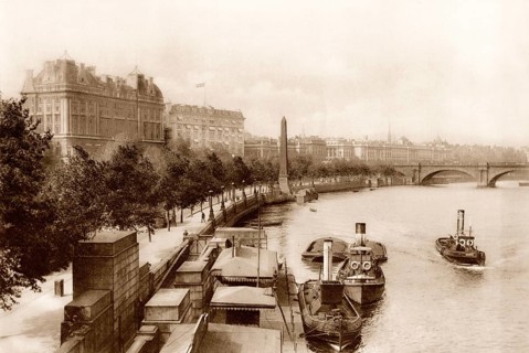 Victoria Embankment, London, UK, ca 1920