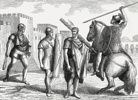 Legionaries, ancient Roman infantry