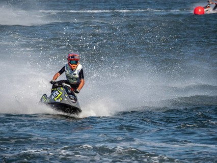 Olbia, Italy - September 16 - 20192 Aquabike world Championship gran prix of Italy