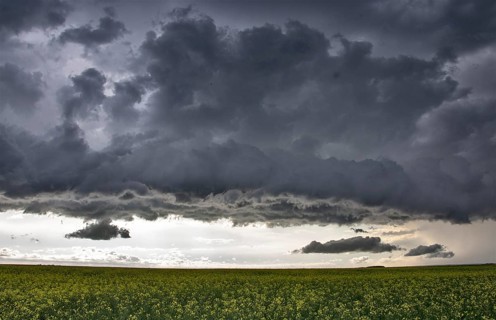Prairie Storm Clouds Canada Saskatchewan Dramatic Summer