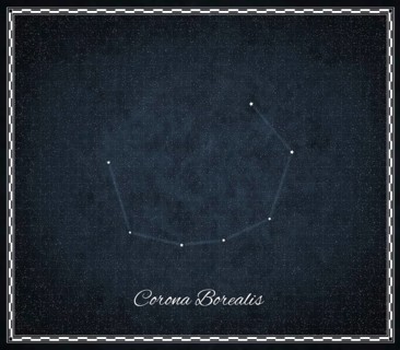 Corona Borealis star constellation, Night sky, Cluster of stars, Deep space, Northern Crown