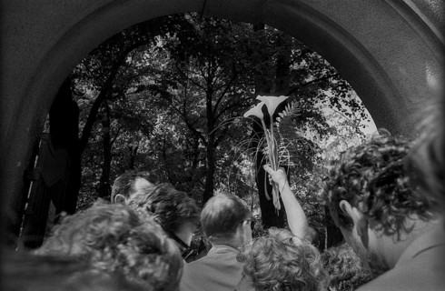 Germany, Berlin, 16 May 1992, Marlene Dietrich's funeral at the Waldfriedhof cemetery in Friedenau,