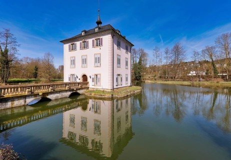 The Trappensee Schlösschen in Heilbronn, Germany, Europe