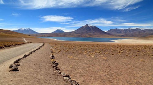 Laguna Miscanti in the Atacama Desert in Chile