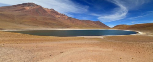Laguna Miniques in the Atacama Desert in Chile