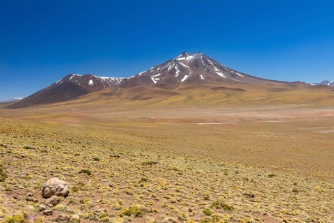 Atacama Desert, Chile. Salar Aguas Calientes. Lake Tuyacto. South America