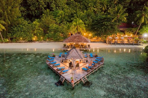 Bar of the Raja Ampat Dive Lodge, Raja Ampat, West Papua, Indonesia, Asia