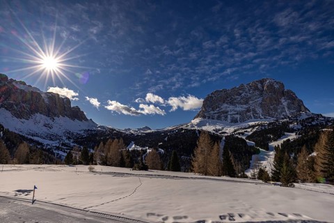 Sella Group and Sassolungo, South Tyrol, Italy, Europe