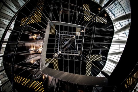 Spiral staircase of image. Shooting Location: Sendai, Miyagi Prefecture