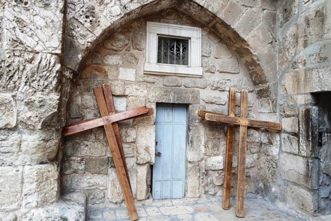 Procession of crosses in Jerusalem