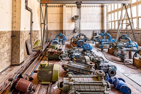 Waterworks machine hall Lost Places