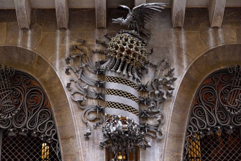 Palau Guell (Guell Palace), an UNESCO World Heritage Site in Barcelona, Spain, Europe