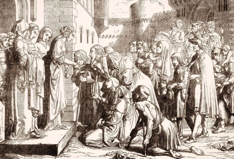 St Elizabeth or Elizabeth of Hungary, 1207, 1231, helping the poor