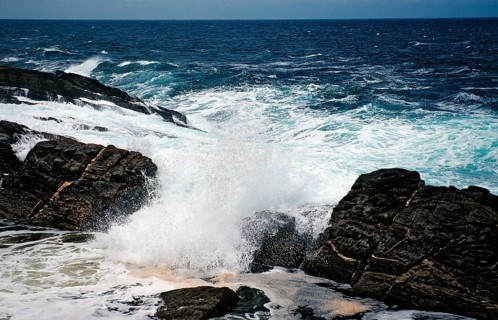 Rugged rocky coast, South Africa, Tsitsikamma National Park, Otter trail, Africa