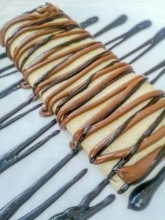 Crepes With Chocolate Cream, Homemade Thin Pancakes