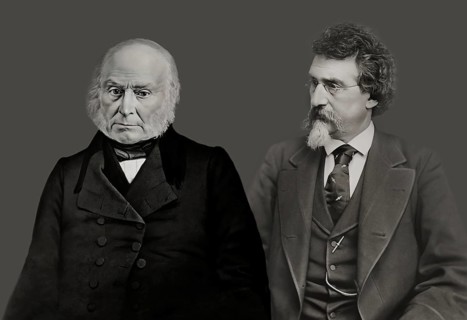 Mathew B. Brady, 1823-1896, American photographer, Brady portrait photo of John Quincy Adams, 6th