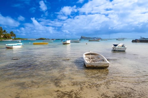 Beach, Beach, Cap Malheureux, North coast, Indian Ocean, Island, Mauritius, Africa
