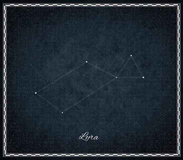 Lyra star constellation, Night sky, Cluster of stars, Deep space, Lyre, Harp constellation