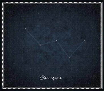 Cassiopeia star constellation, Night sky, Cluster of stars, Deep space, Cassiopeia Chair