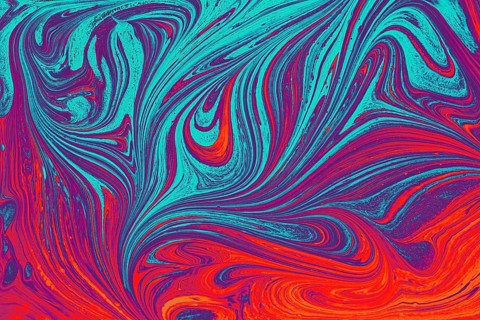 Ebru marble effect pattern design for print