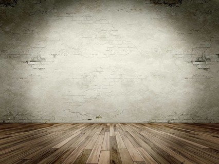 An image of a grunge room with a spot light