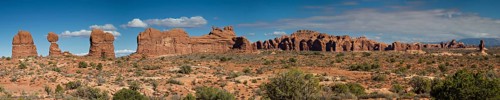 Panorama of the Garden of Eden, Utah, USA, North America
