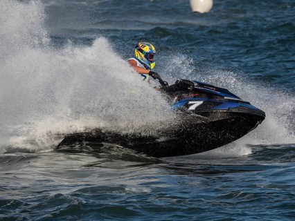 Olbia, Italy - September 16 - 20192 Aquabike world Championship gran prix of Italy