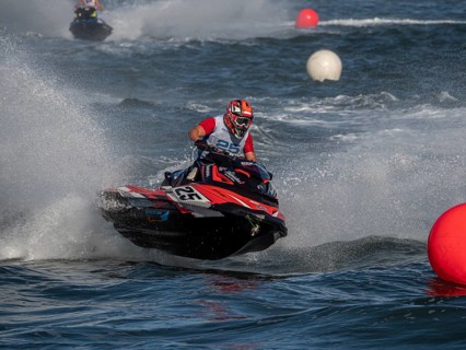 Olbia, Italy - September 16 - 20192 Aquabike world Championship gran prix of Italy