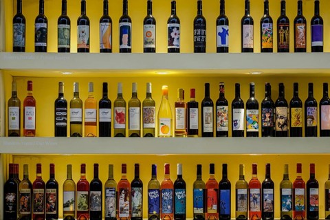Macià Batle wineries, variety of wines, Santa Maria del Cami, Mallorca, Balearic Islands, Spain,