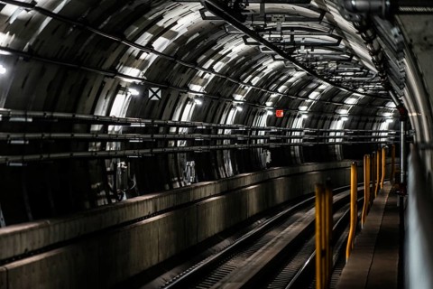 Sendai municipal subway tunnel. Shooting Location: Sendai, Miyagi Prefecture