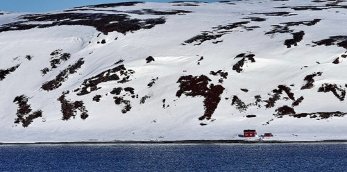 Solitary home in the beautiful isolation of Norway above the Arctic Circle