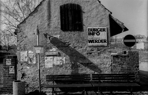 Germany, Werder, 29 March 1991, Gable in Werder, Bürger Info Werder, Europe
