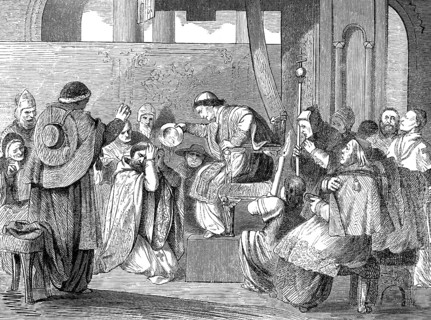 Pope Boniface VIII at Ash Wednesday