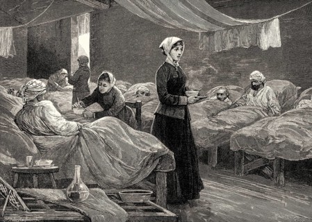 Florence Nightingale, 1820-1910, Scutari Hospital, Turkey, Asia