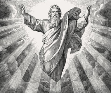 The Creation of Light, Old Testament, by Julius Schnorr von Carolsfeld, 1860