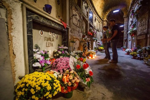 Catatumbas del cementerio de Palma, Conmemoracion de los Fieles Difuntos, popularmente llamada Dia