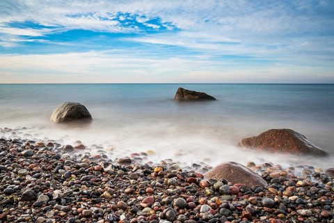 Stones on the Baltic coast near Elmenhorst