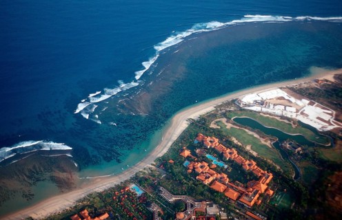 Aerial view Bali coast, Indonesia, Bali, Indian Ocean, Asia