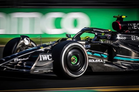 MELBOURNE, AUSTRALIA, APRIL 2: Lewis Hamilton of Great Britain drives the Mercedes AMG Petronas F1