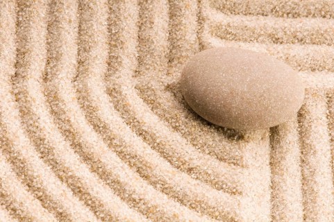 Zen. Stone and sand, poland