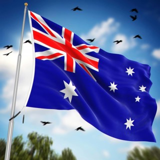 Flag of Australia, This is a computer generated and 3d rendered image