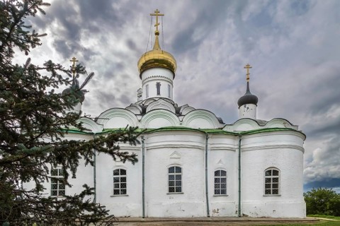 Holy Trinity Cathedral is the main cathedral of the city of Vyazma, Smolensk region, Russia, Europe