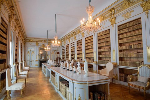 Library, Biblioteket, Drottningholm Castle, Ekerö Municipality, Stockholms län Province, Sweden,