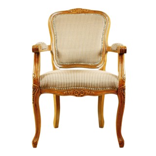 Old Antique Armchair Over The White Background